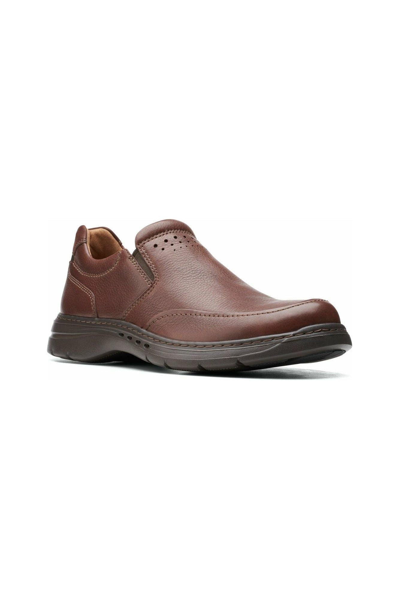 Clarks Un BrawleyStep Mahogany Leather JM Shoes Ltd