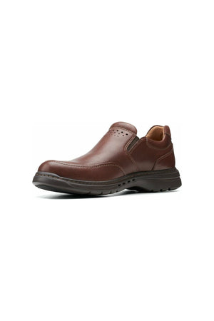 Clarks Un BrawleyStep Mahogany Leather