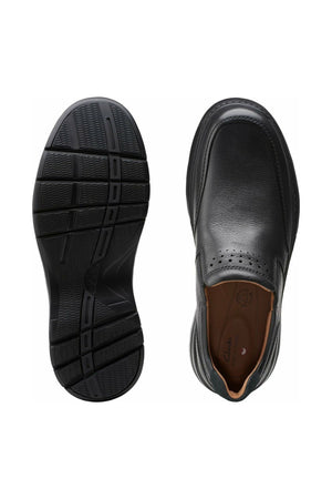 Clarks Un BrawleyStep Black Leather