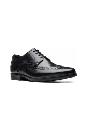 Clarks Howard Wing black leather