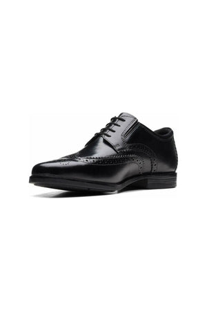 Clarks Howard Wing black leather