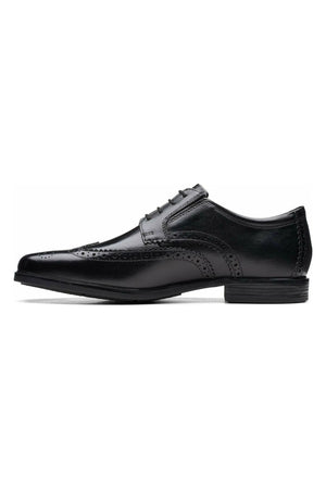 Clarks Howard Wing black leather