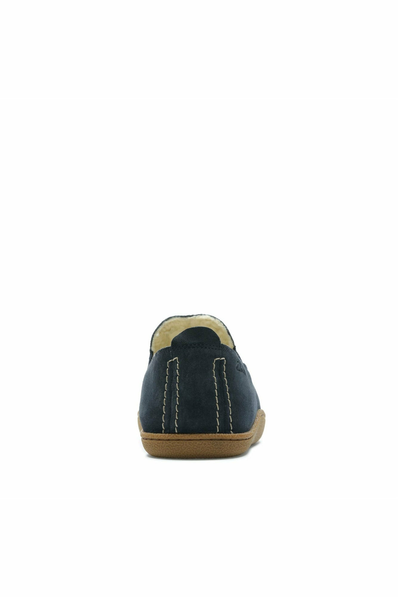 Clarks Home Mocc z granatowego zamszu