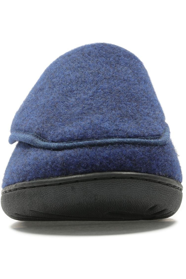 Clarks Mens Slippers King Riptape in Navy