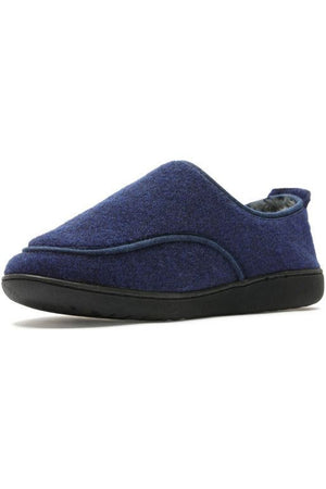 Clarks Mens Slippers King Riptape in Navy