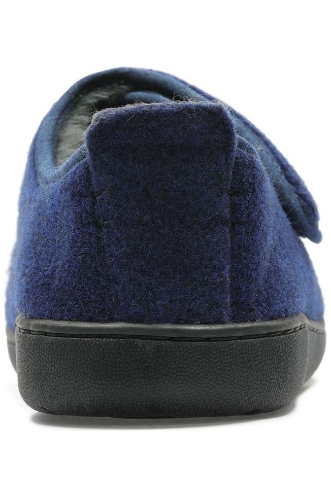 Clarks Mens Slippers King Riptape in Navy