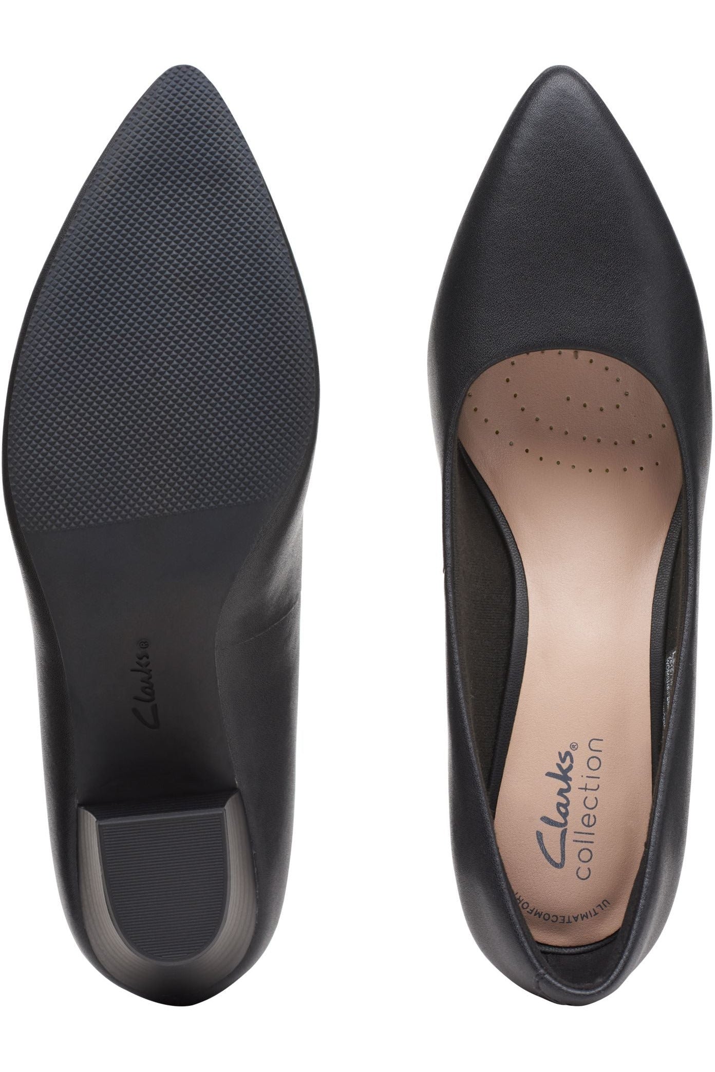 Clarks Teresa Step w czarnej skórze