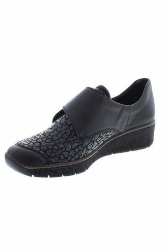 Rieker velcro shoe 537C0 00 Black