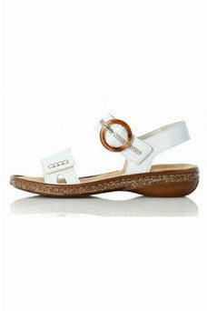 Rieker ladies sandals 628Z3 80 in white