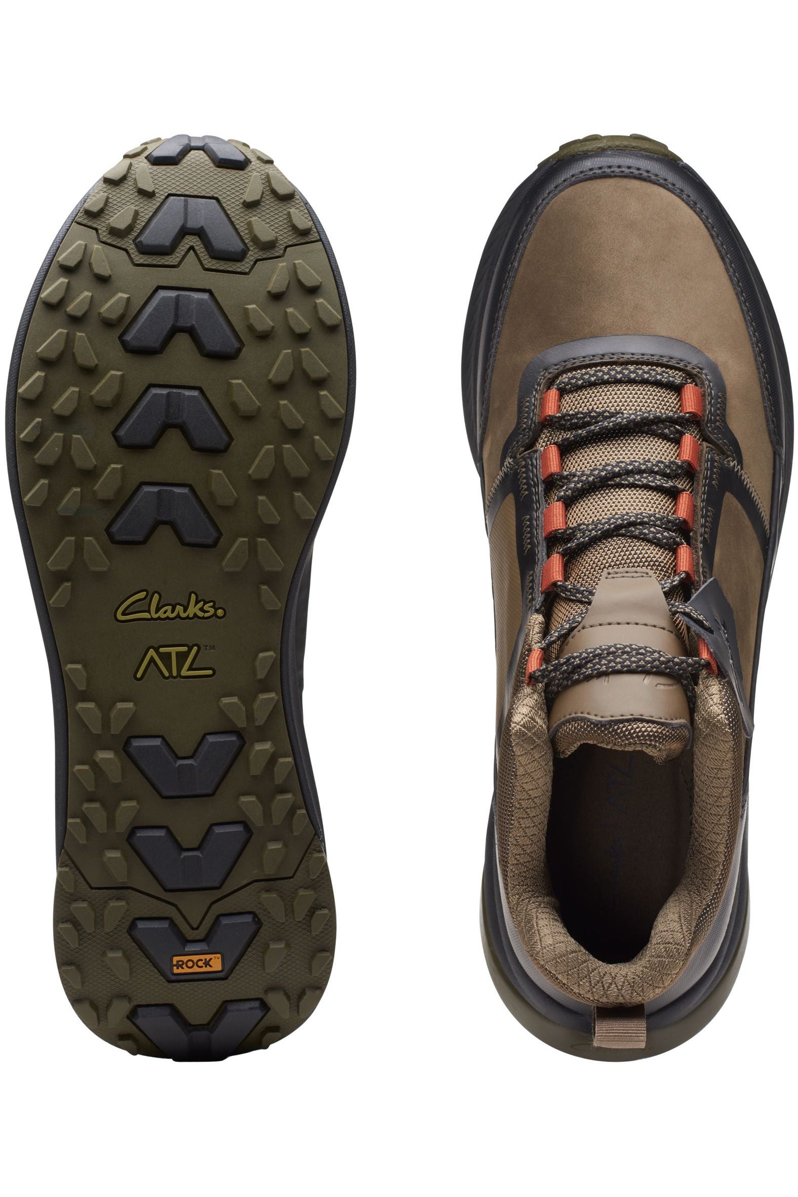 Clarks Mens ATL Trail Up waterproof dark olive