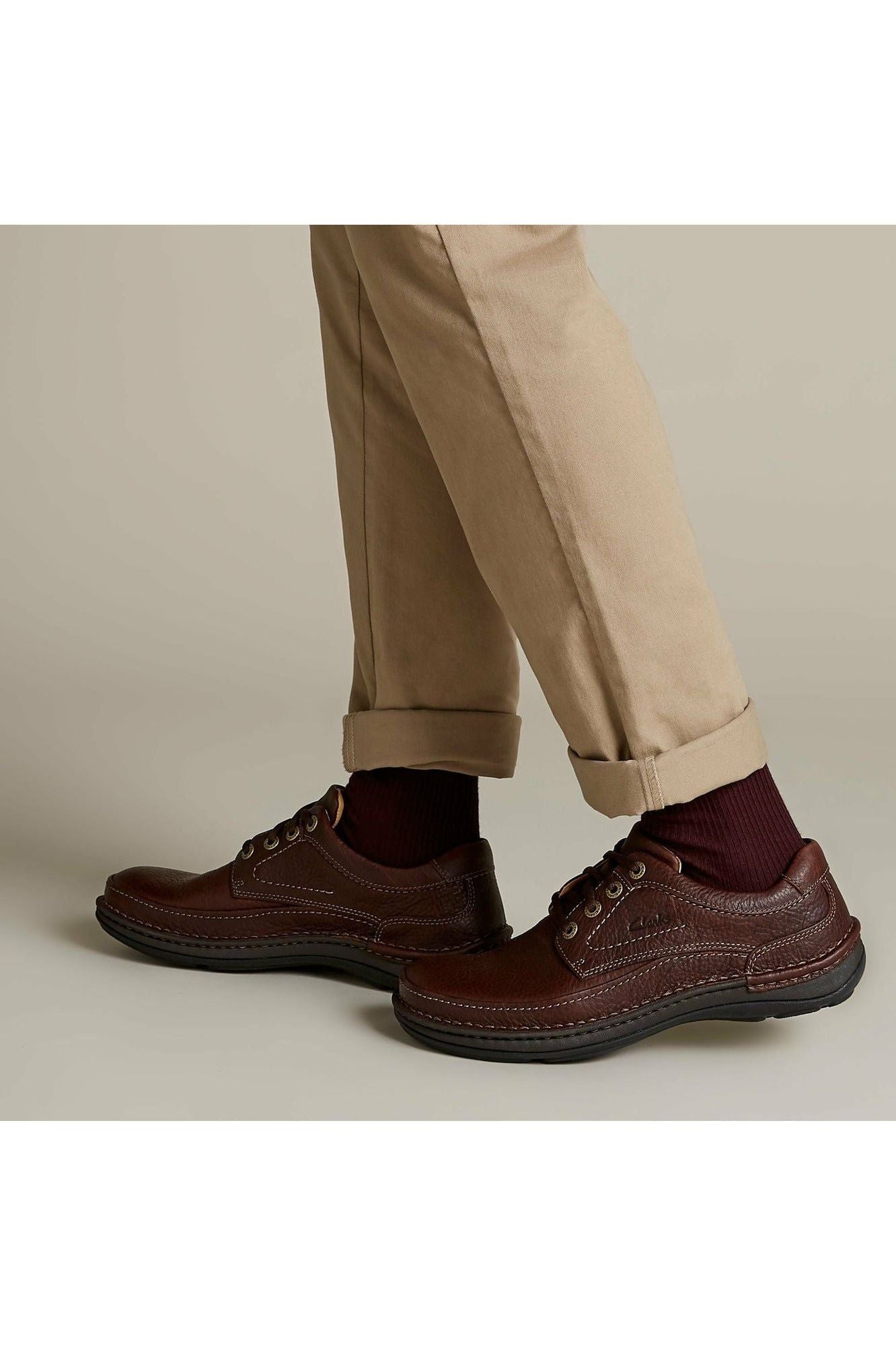 Clarks Nature Three Mahogany