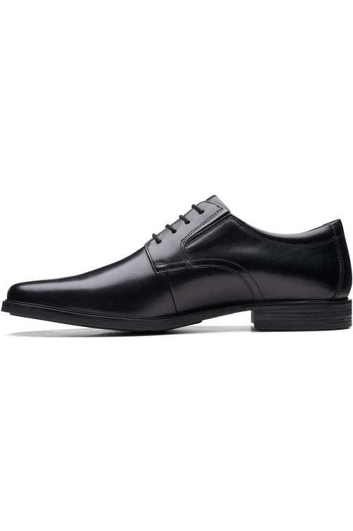Clarks Howard Walk black leather extra wide fit
