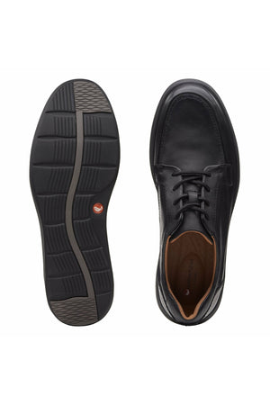 Clarks Un Abode Ease in black leather Extra Wide