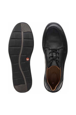 Clarks Un Abode Ease in black leather Extra Wide