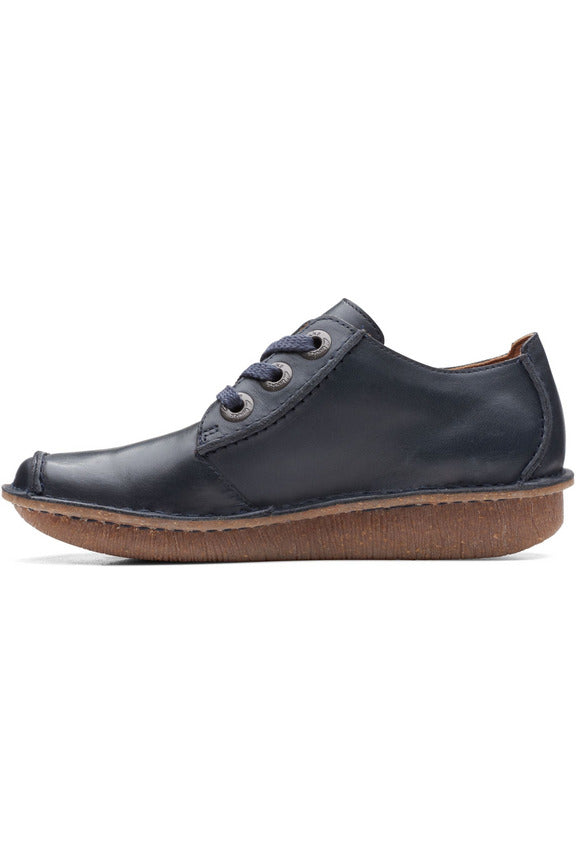 Clarks Funny Clarks Womens Footwear Clarks Funny Dream Navy Leather