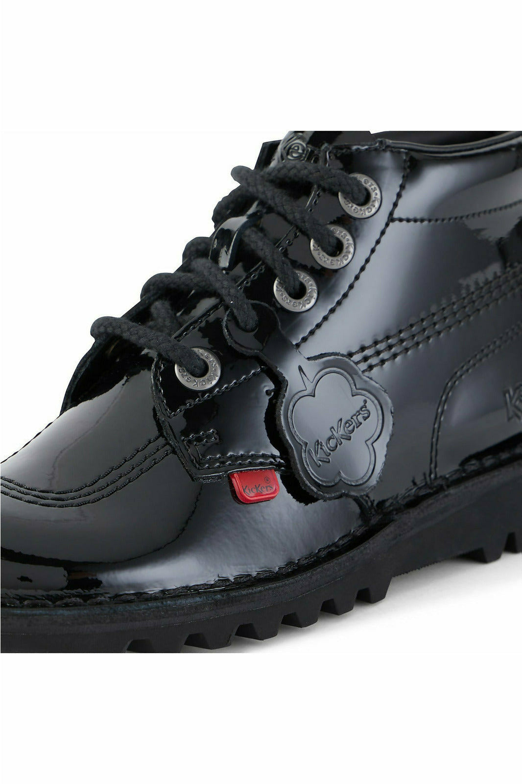 Kickers Kick Hi Core Black Patent