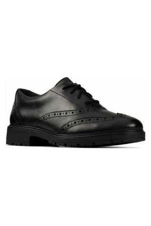 Clarks Loxham Brogue Youth black