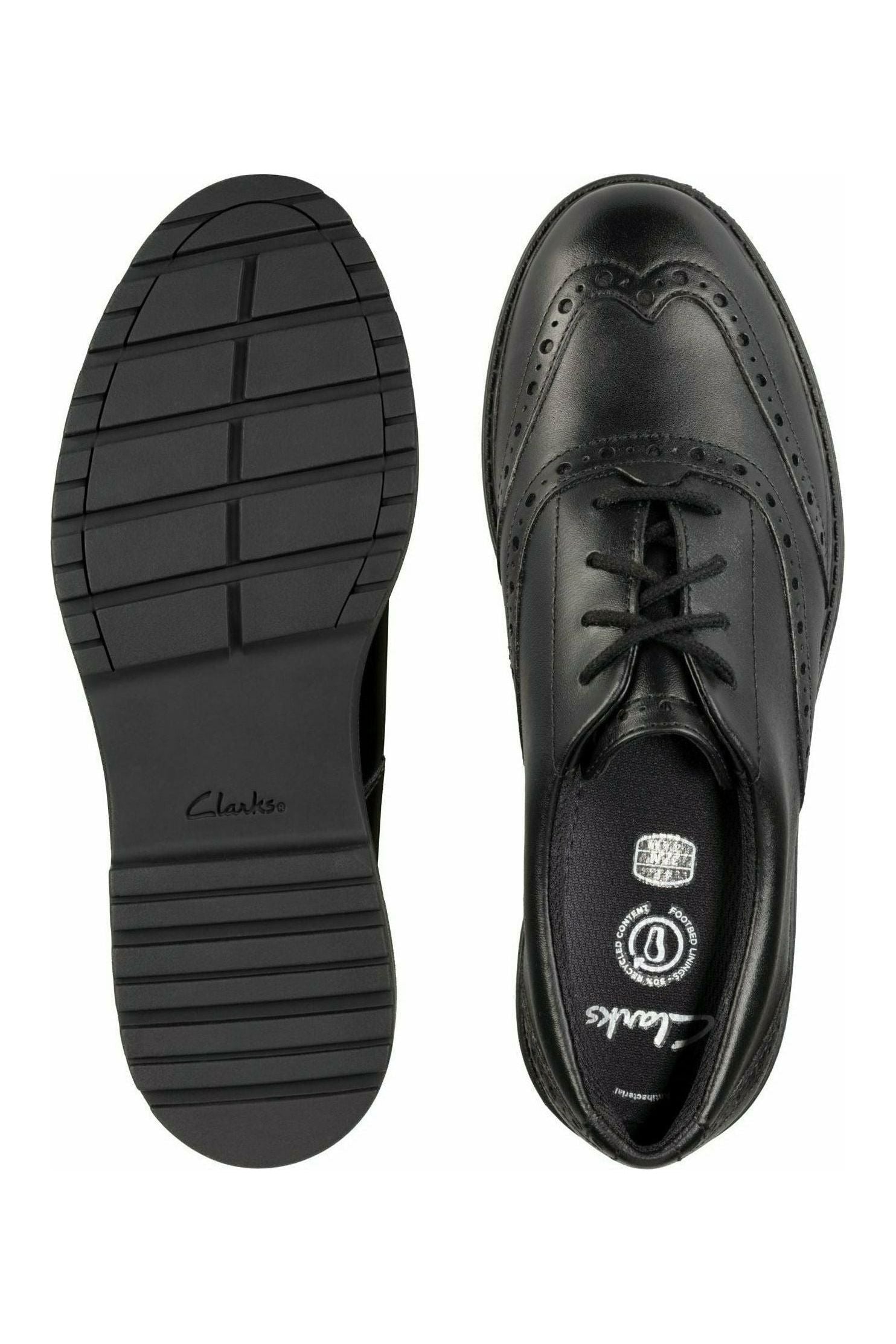 Clarks Loxham Brogue Youth black