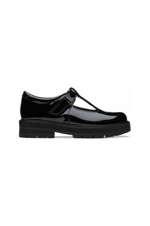 Clarks Prague Brill in Black Patent