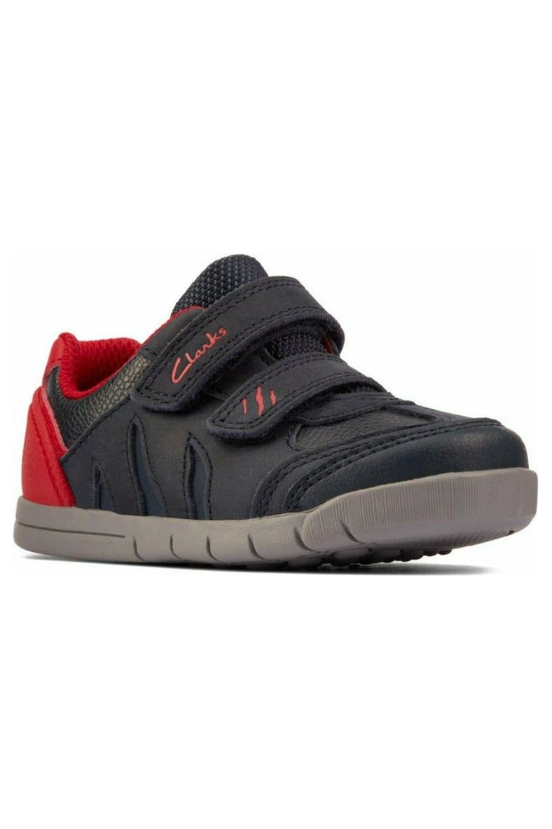 Clarks Rex Play Toddler navy red