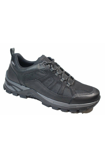 Rieker Męskie wodoodporne buty do chodzenia B6810 czarne