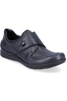 Rieker Wide Fitting Ladies Shoes 48951 blue