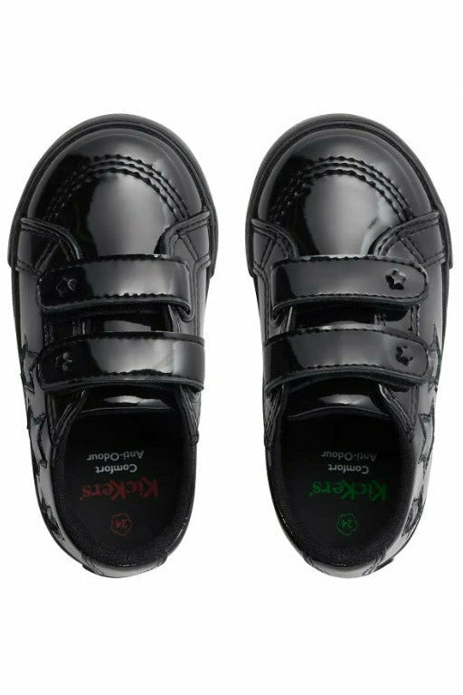 Czarny patent Kickers Tovni Star