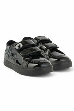 Czarny patent Kickers Tovni Star