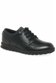 Kickers Troiko Lace boys mens school shoe smart lace up black leather 