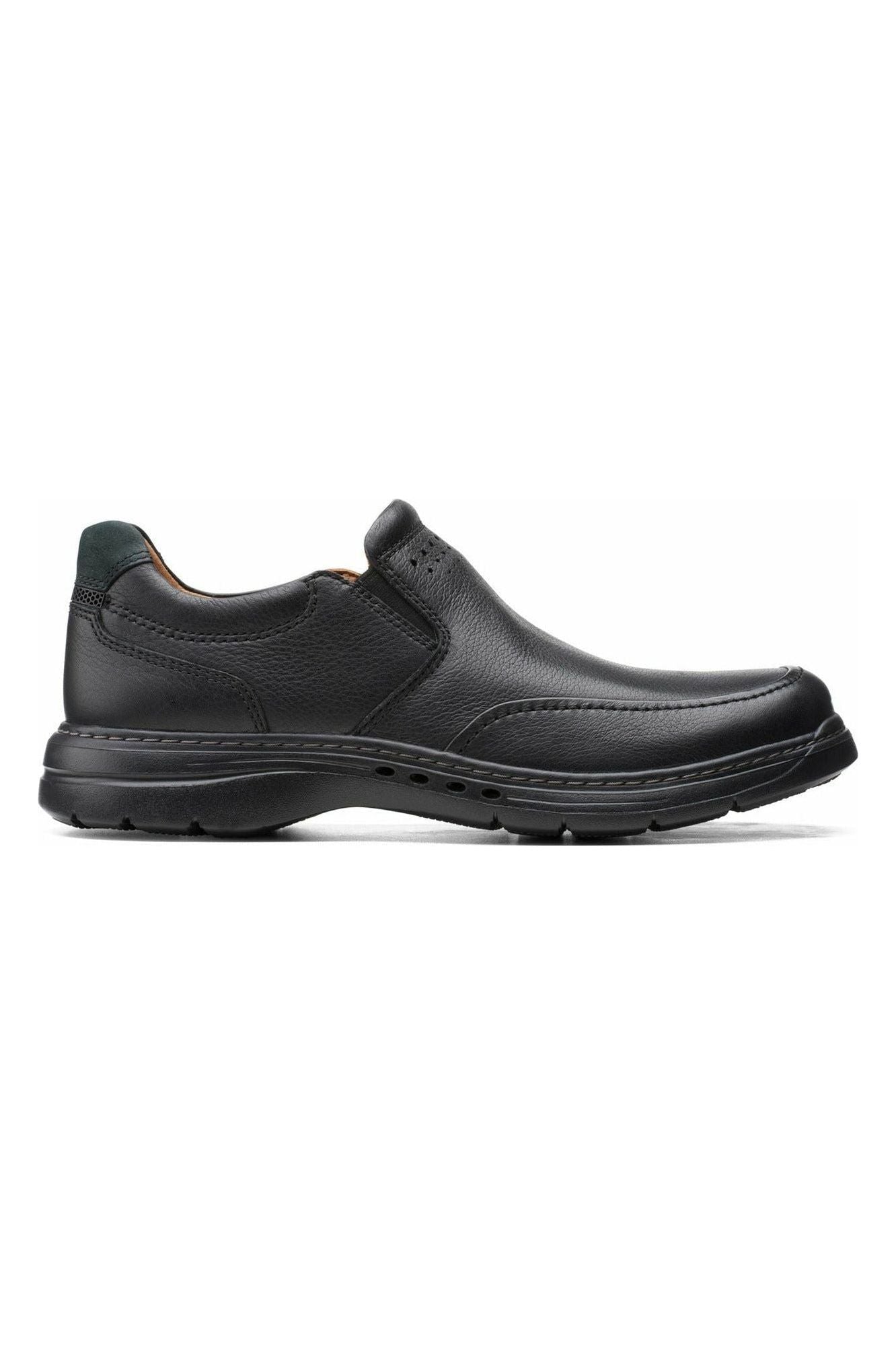 Clarks Un BrawleyStep Black Leather