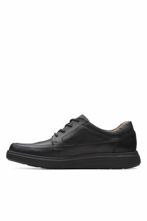 Clarks Un Abode Ease in black leather Extra Wide