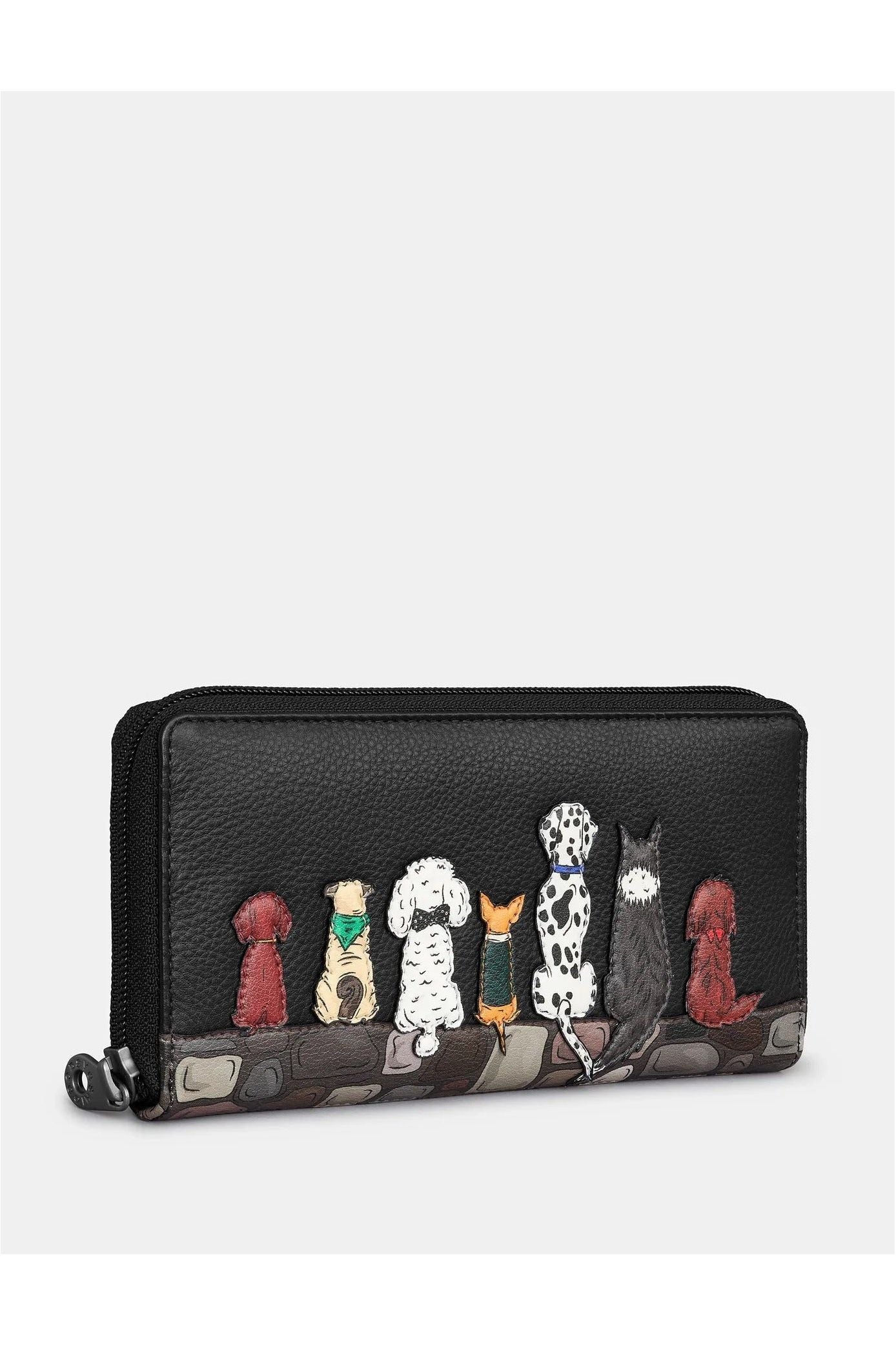Yoshi Black Bark to Bark Zip Around Purse at Meeks Shoes