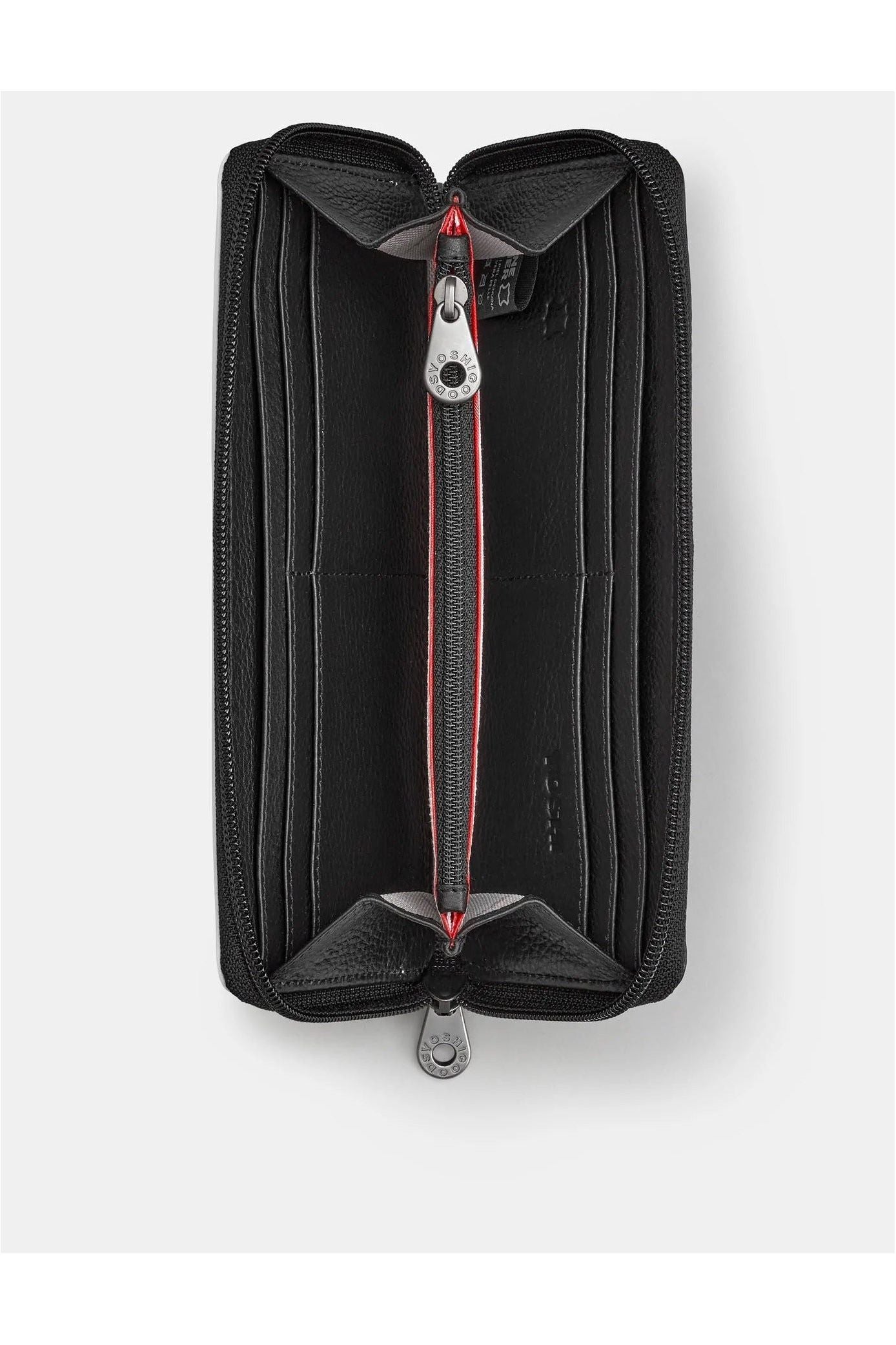 Yoshi Black Highland Cow Zip Around Purse Y1257