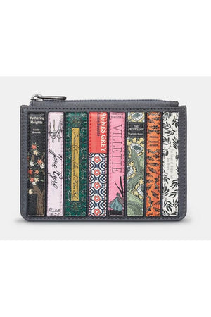 Yoshi Grey Bronte Bookworm Zip Top Purse