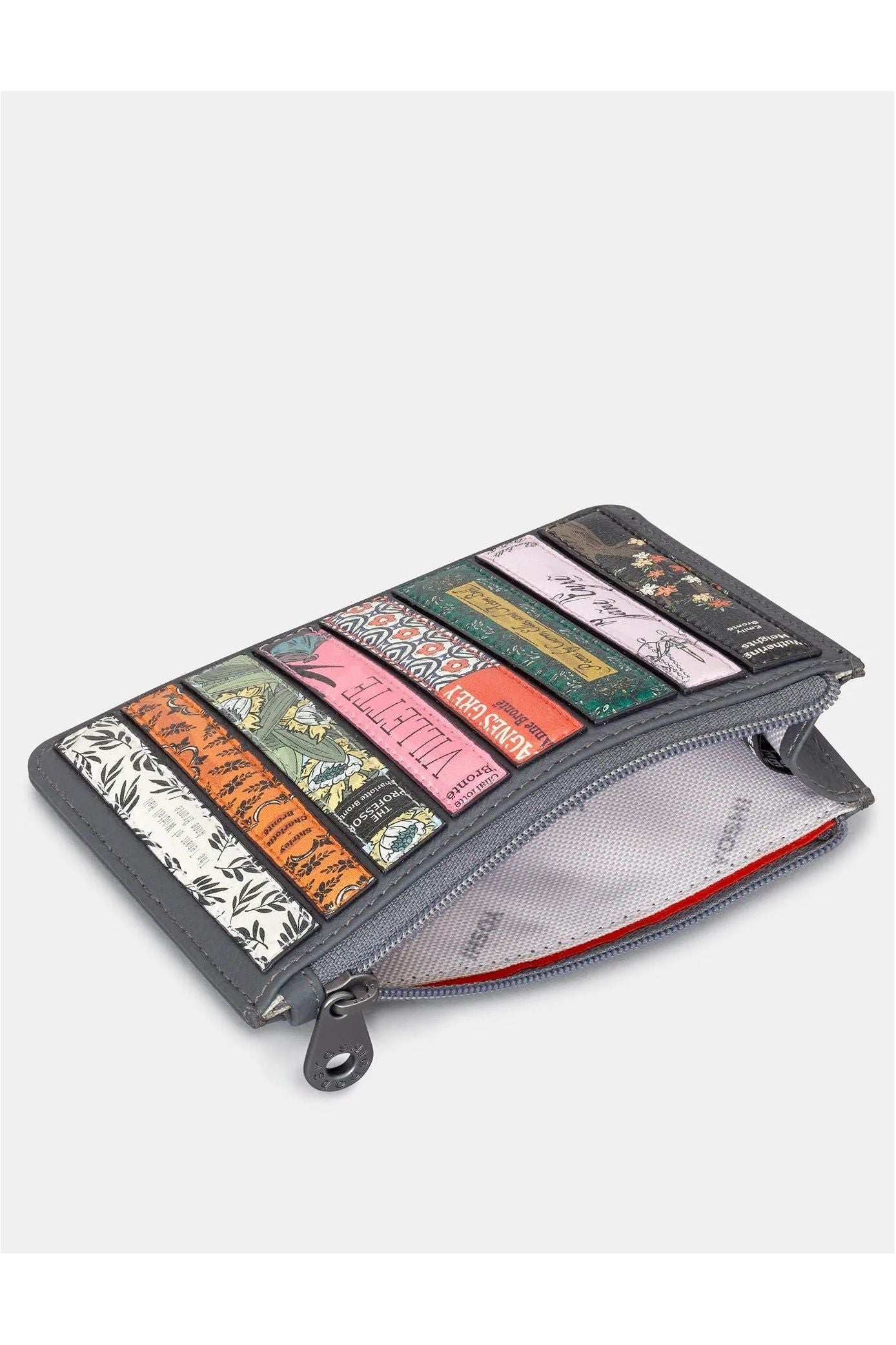 Yoshi Grey Bronte Bookworm Zip Top Purse