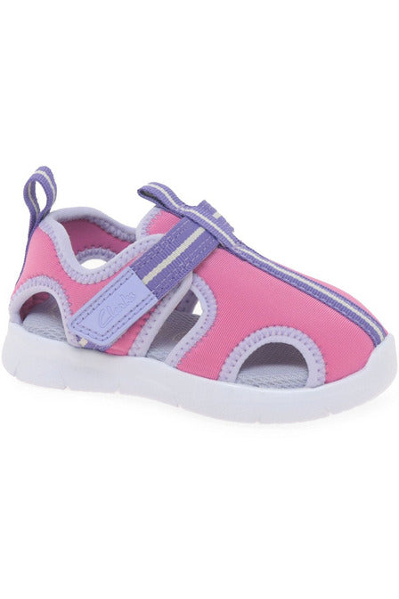 Clarks Ath Water Toddler różowy syntetyk