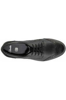 Clarks Aubrie Craft Youth black leather