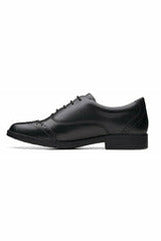 Clarks Aubrie Tap Youth black leather