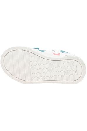 Clarks Foxing Lo Kids in cotton combi