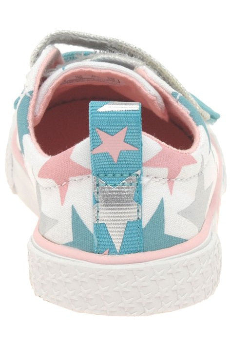 Clarks Foxing Lo Kids in cotton combi