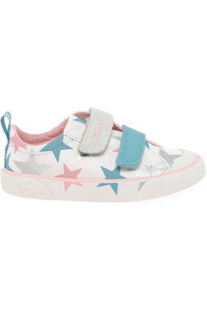 Clarks Foxing Lo Kids in cotton combi