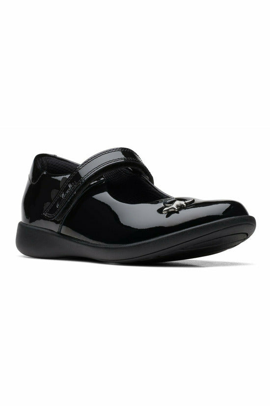 Clarks Etch Fun K in Black Patent