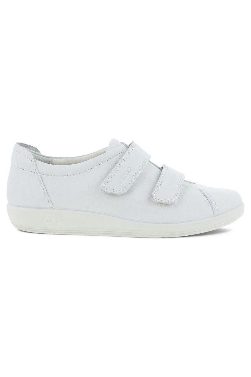 ECCO Womens Soft 20. 206513 01002 in white leather