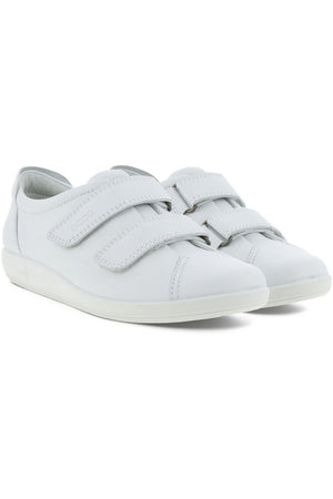 ECCO Womens Soft 20. 206513 01002 in white leather