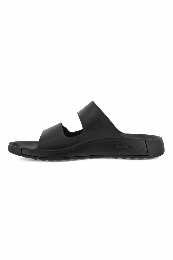 ECCO Cozmo 500904 01001 mens sandal in black leather Meeks Shoes