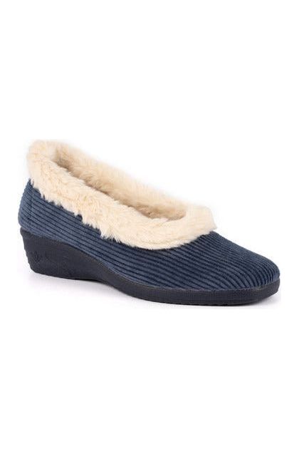 Lunar Ladies Slippers Glynis KLA 154 navy