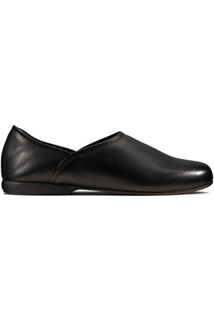 Clarks Harston Elite black leather slipper