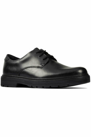 Clarks Loxham Derby Youth black at Meeks Shoes