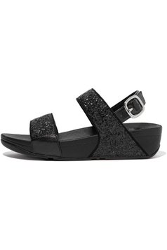 FitFlop Lulu Glitter Back Strap black Glitter