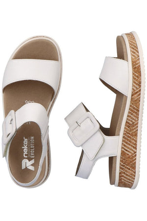 Rieker Womens Sandals W0800 80 white